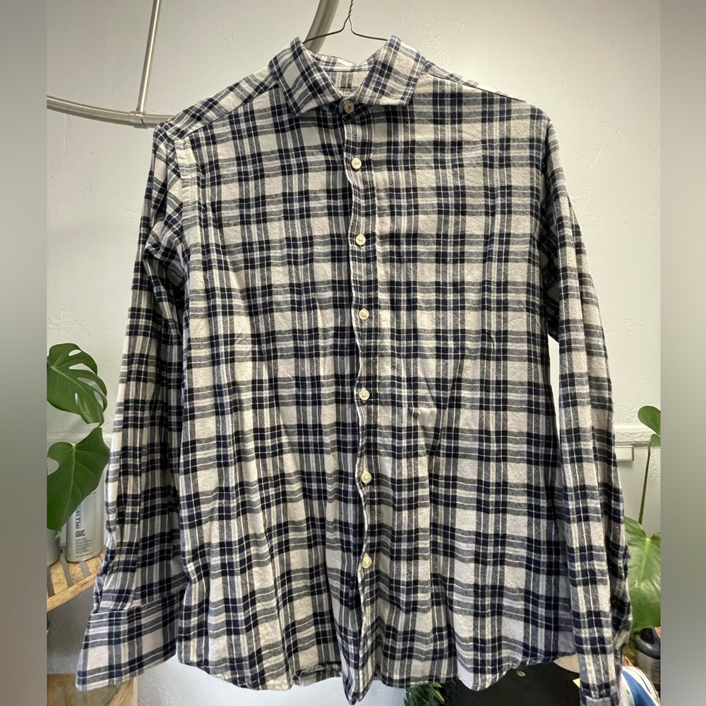 Mens Long Sleeve Cotton Button Up